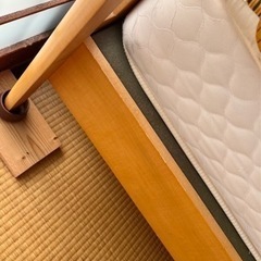 シングルベッドフレームとマットレスセット受付20日までの画像