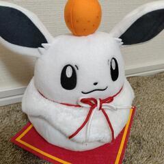鏡餅ピカチュウぬいぐるみの画像