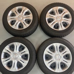 値下げ　スタッドレスセット　175/65R14 ノート純正ホイール　キャップ付