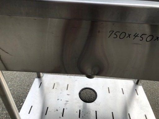 ⭐︎中古品　1槽シンク　750×450×800mm  厨房用品⭐︎
