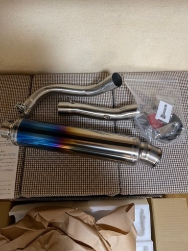 ホーネット250L C Iラウンドフルチタンスリップオンマフラー新品