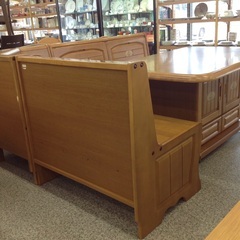 たっぷり収納 カントリー調 コーナーベンチ付き ダイニングセット