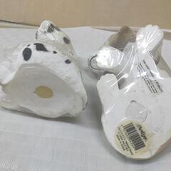 引取決定　犬の置物　ガーデニング飾りの画像