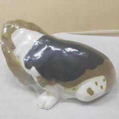 引取決定　犬の置物　ガーデニング飾りの画像