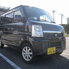 23年式エブリイワゴン JPターボ AT 車検6/8迄 TVナビ ETC 機関良好 2WD 外アルミ HID スライドドア HID キーレスの画像
