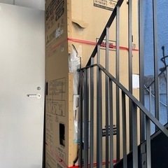 階段の荷上げお手伝い。の画像