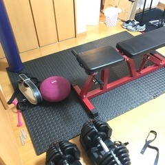 家トレセット(ダンベル＋マット+ベンチ)