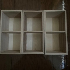 ダイソー　木のボックス