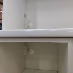 【愛品倶楽部柏店】　丸仙工業　１１４レジーナＫＢ　２枚スライド扉キッチンボード　白の画像
