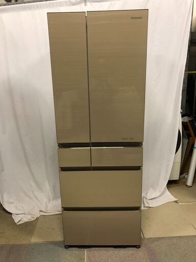【近隣自社便または直接引き取り】パナソニック パーシャル搭載冷蔵庫 500L フレンチドア 6ドア エコナビ/ナノイーX搭載 NR-F504HPX-N 2019年製