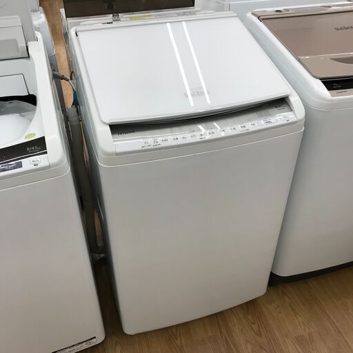 ★ジモティ割あり★ 日立 乾燥機能付き洗濯機 BW-DV80F 8.0kg/4.5kg 年式2020年 動作確認／クリーニング済み KJ1015