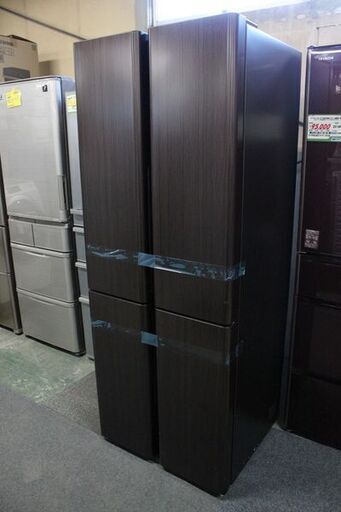 開封済み未使用品 AQUA/アクア 4ドア冷凍冷蔵庫 420L 自動製氷 AQR-TZ42M(T)ダークウッドブラウン 2022年製 家電 店頭引取歓迎 R6656)
