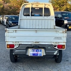 【支払総額9.8万円】車検令和6年5月 修復歴無し！サンバートラック 4WD タイベル交換済み エアコン 5速マニュアル！即日納車可★の画像