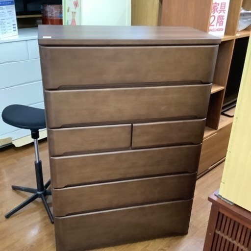 6段チェスト　ニトリ　オウカ2DVD ブラウン　縦135×横90×奥43