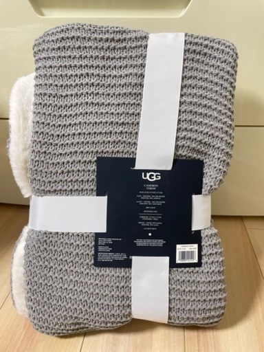 【UGG】 毛布 178×127cm リバーシブル ブランケット カメロン ニット