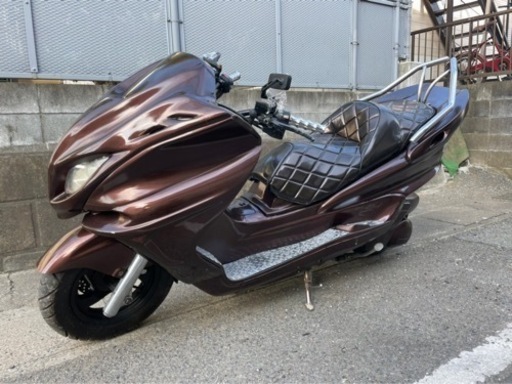 オールブラウンカラー‼︎ 【YAMAHA マジェスティ】スピーカー２発付き‼︎