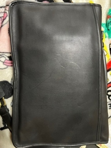 USA製 OLD COACH オールド コーチ 本革 オールレザー 2way ブリーフケース ショルダーバッグ 5265 ビジネスバッグ ハンドバッグ 書類鞄 黒