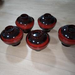 雑煮椀5個【中古品】