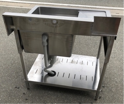 ⭐︎中古品　タニコー　水切り1槽シンク　900×750×850mm  厨房用品⭐︎