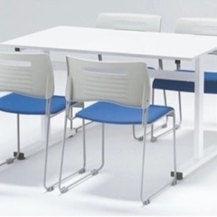 会議テーブル応接セット椅子4脚の画像