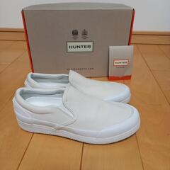 値下げしました‼️HUNTER スリッポンスニーカー美品！の画像