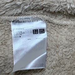 ユニクロ　モコモコジャケット　美品　子供用の画像