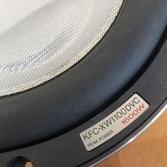 日本未発売 ケンウッド マグナム級爆音 サブウーファー　KFC-XW1100DVC　重低音　ドンドン響かせたいの画像