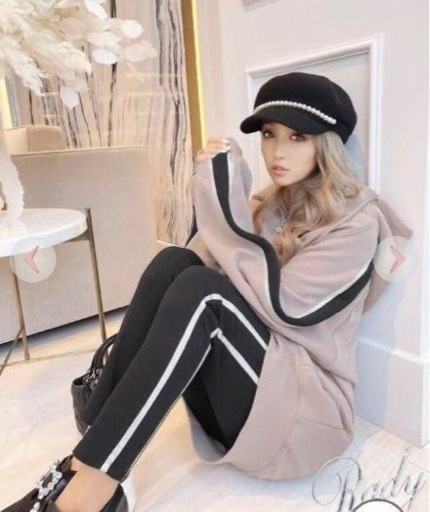 Rady サイドラインセットアップ グレージュ　人気　完売