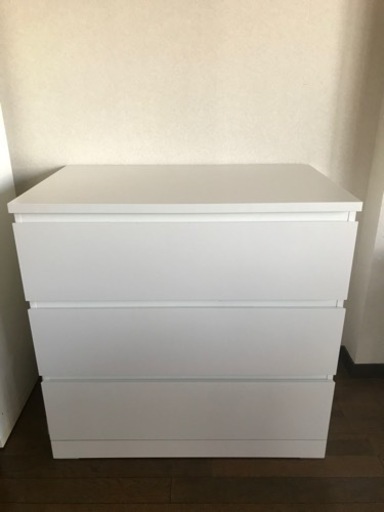 ホワイト　チェスト　3段