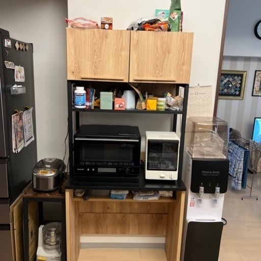 木目調キッチンボード