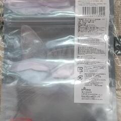 (新品)もちまる四角クリアジップバッグ[ブラックマチなし6枚]②の画像