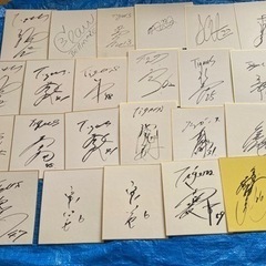 阪神タイガース、サイン色紙23枚（たぶん本物）