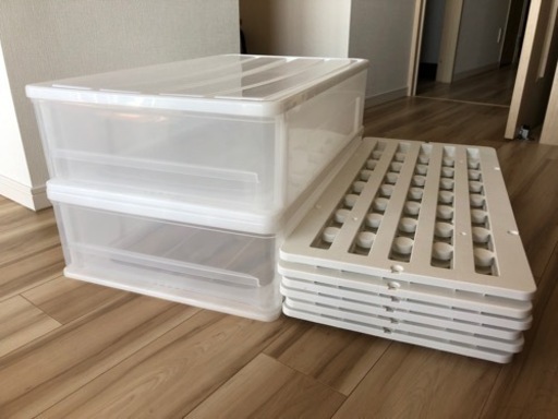 ☆決まりました☆ニトリ収納ケース、スノコ