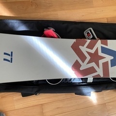 最終　美品　スノーボード　バートン　Burton ケース付　レッド　10万で購入の画像