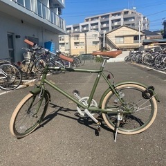 アサヒサイクル　ミニベロ　シマノ6段変速、鍵付き