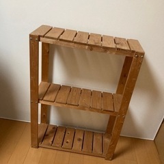 木製ラック　棚　の画像