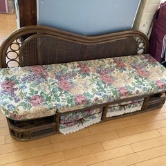 ソファー 籐 3人掛け 
