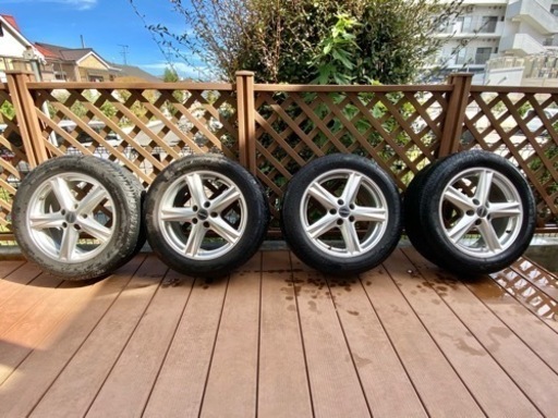 17インチ pcd100 5穴 ホイール タイヤ 4本セット