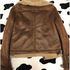 フェイク ムートン B-3 ジャケット ブルゾン Mの画像