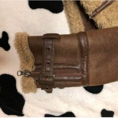 フェイク ムートン B-3 ジャケット ブルゾン Mの画像