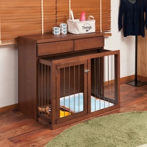 【新品未使用】ペットゲージ　スライド式