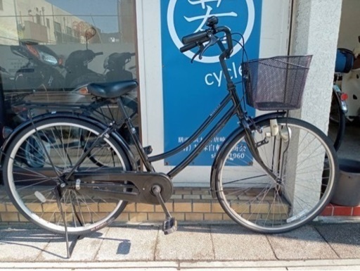 【26インチ自転車】変速なし　リヤタイヤ、鍵新品❗️スペアキーあり　若林自転車　浜大津店　SALE中❗️