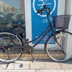 【26インチ自転車】変速なし　リヤタイヤ、鍵新品❗️スペアキーあ...