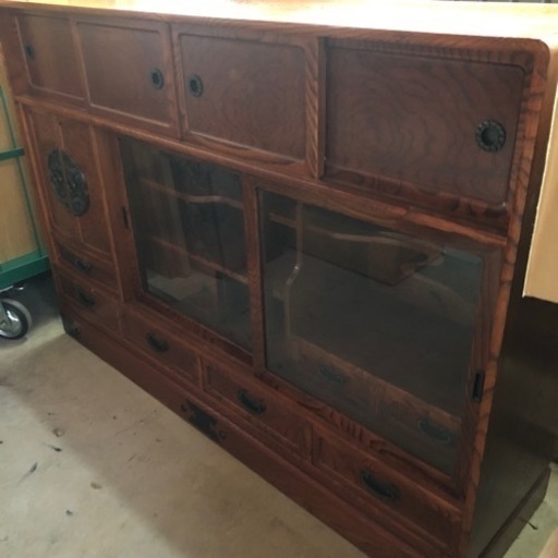 美品 茶箪笥 150×40×105cm