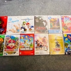 【価格相談可能　早いもの勝ち】動作確認済　Wii本体＆他多数付属品　ソフト12種付きの画像