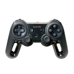〇PC専用〇　エレコム ワイヤレス ゲームパッド 13ボタン Xinput 振動 連射 高耐久 ブラック JC-U4113SBKの画像