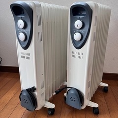 『決まりました』オイルヒーター　綺麗め　2台まとめて