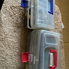 （お渡し予定）レゴブロック　2ケース　＋ミニ電車の画像