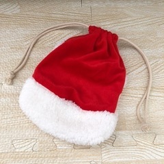 未使用　サンタクロース　巾着＆ポーチ　クリスマスの画像