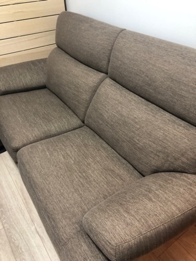 【交渉中】ニトリ　３人がけソファ　ブラウン